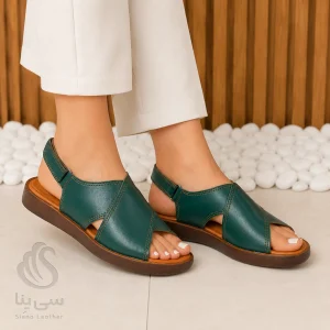 صندل طبی راحتی کد ۱۱۹۳ – چرم طبیعی، چهار رنگ و زیره PU