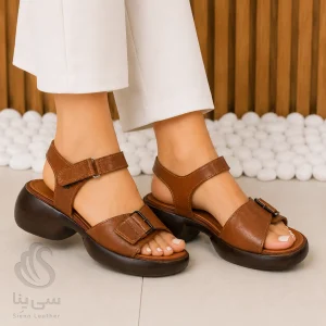 صندل طبی راحتی کد ۱۱۹۸ – چرم طبیعی در چهار رنگ با زیره PU