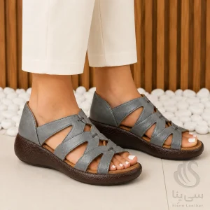 صندل طبی راحتی کد ۲۶۰۱ – چرم طبیعی در هفت رنگ با زیره PU